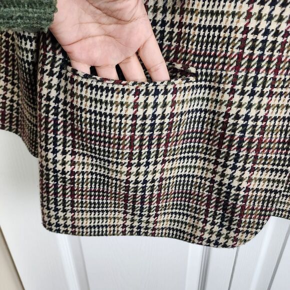 Sag Harbor Plaid Blazer Wool Blend Houndstooth Eclectic Grandpa Jacket Size 14 - Picture 9 of 16